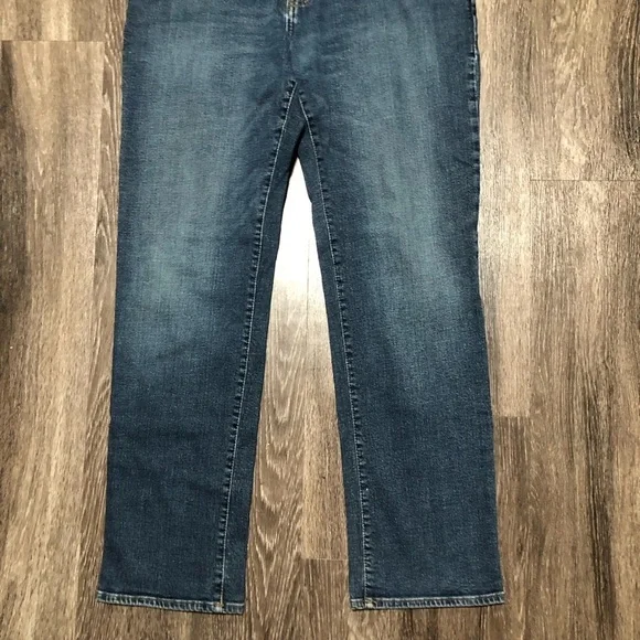 Gap Men's 36x32 Dark Indigo Straight Fit Denim Jeans - Picture 2 of 9